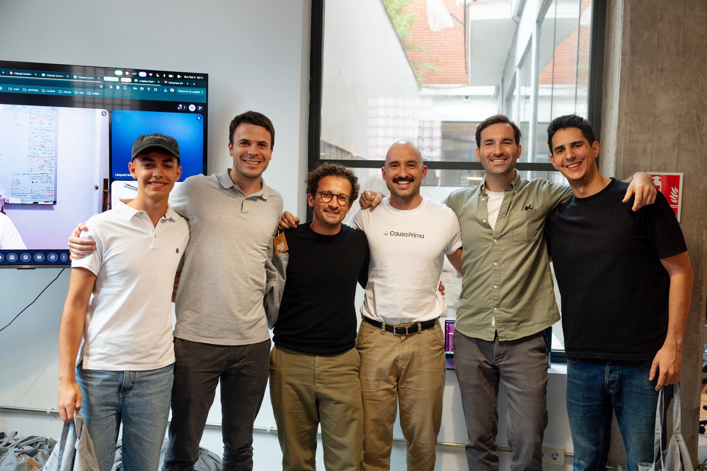 Team 16 with the organizers after the final round
